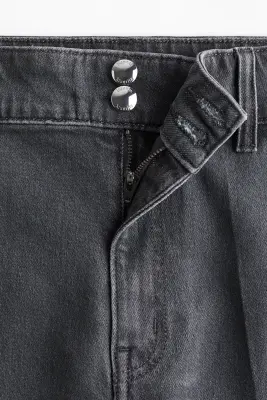 Wide High Jeans - Gris denim foncé — photo 4