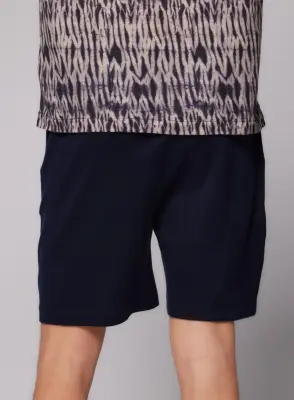 Shorts Marine Col N/A Manches N/A en Lin — photo 4