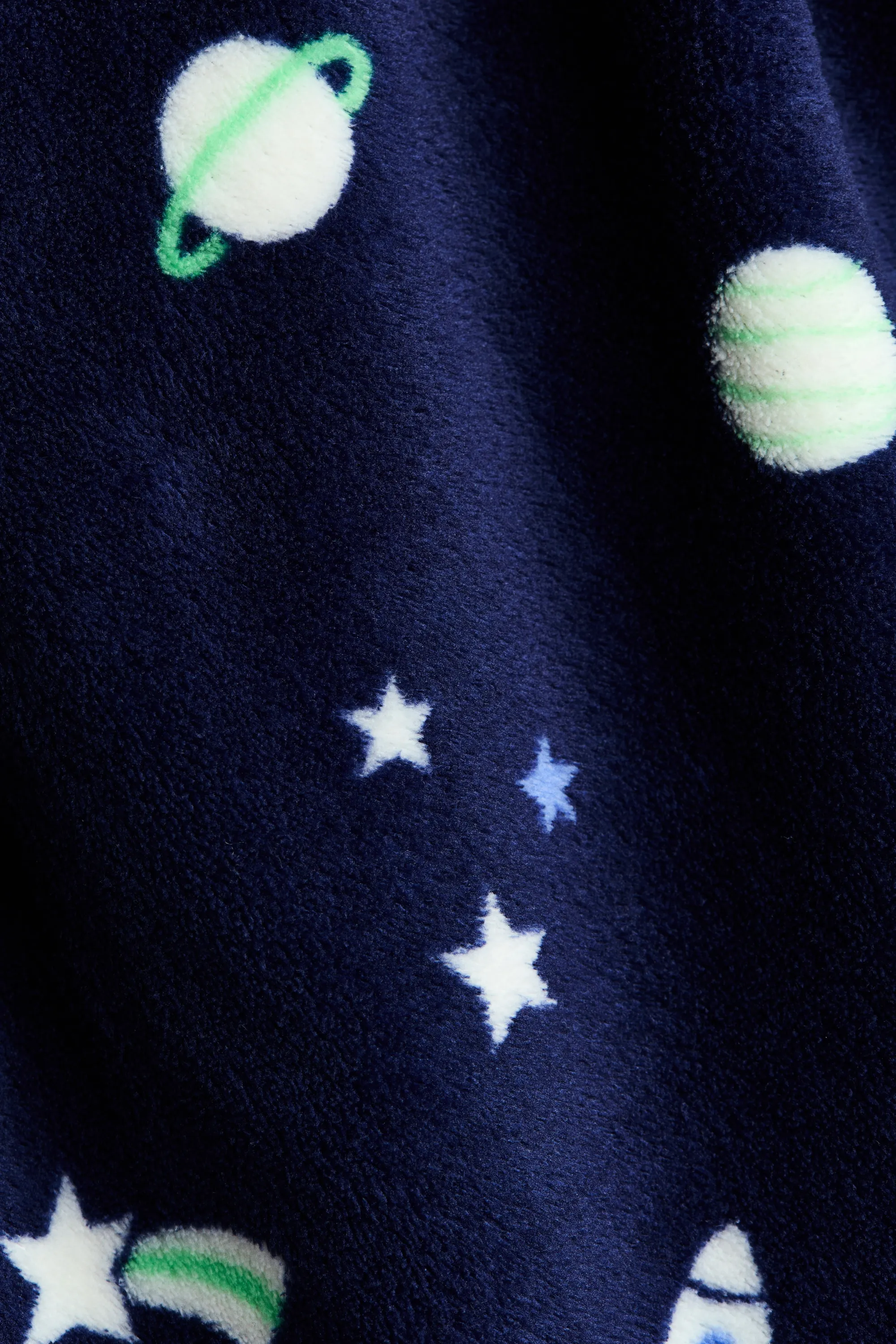 Robe de chambre à motif - Bleu foncé/espace