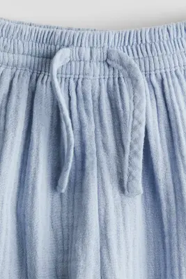 Pantalon en coton - Bleu clair — photo 2