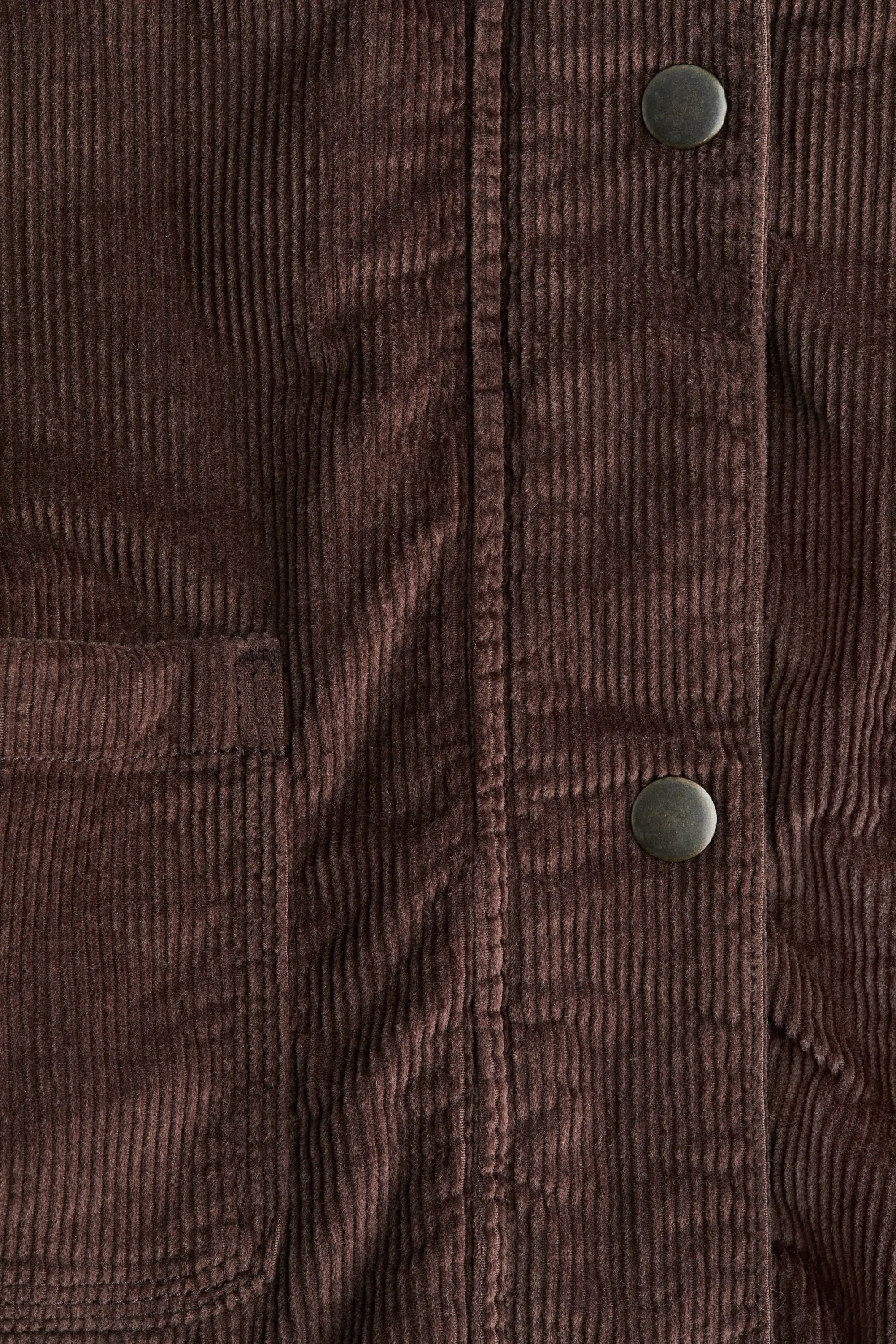Veste en velours côtelé - Marron foncé