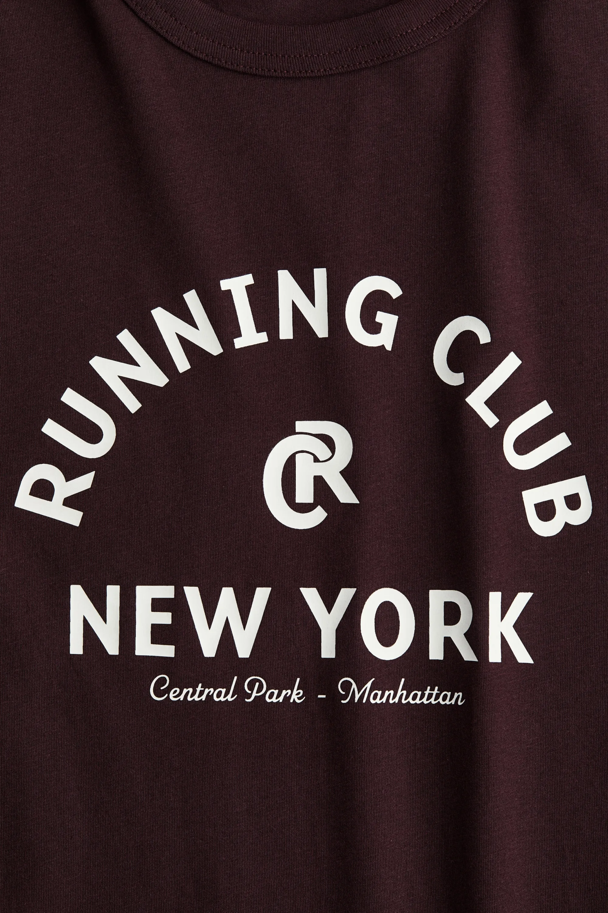 T-shirt avec motif imprimé - Bordeaux/Running Club