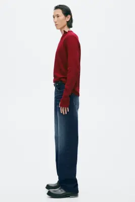 T-shirt Slim Fit en coton - Rouge — photo 4