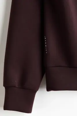 Hoodie de sport Oversized Fit DryMove™ - Marron foncé — photo 5