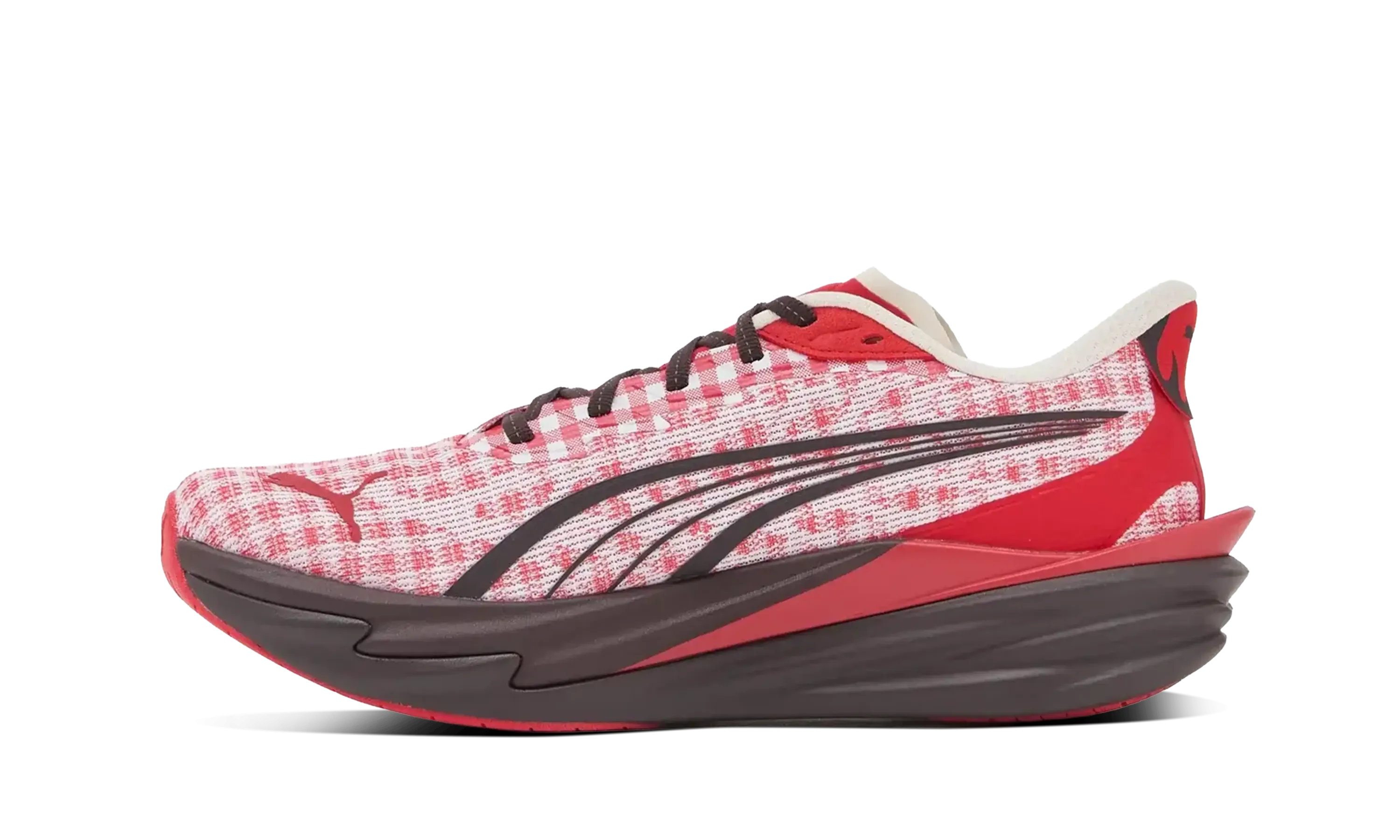 Puma Deviate Nitro 4 Check Red White