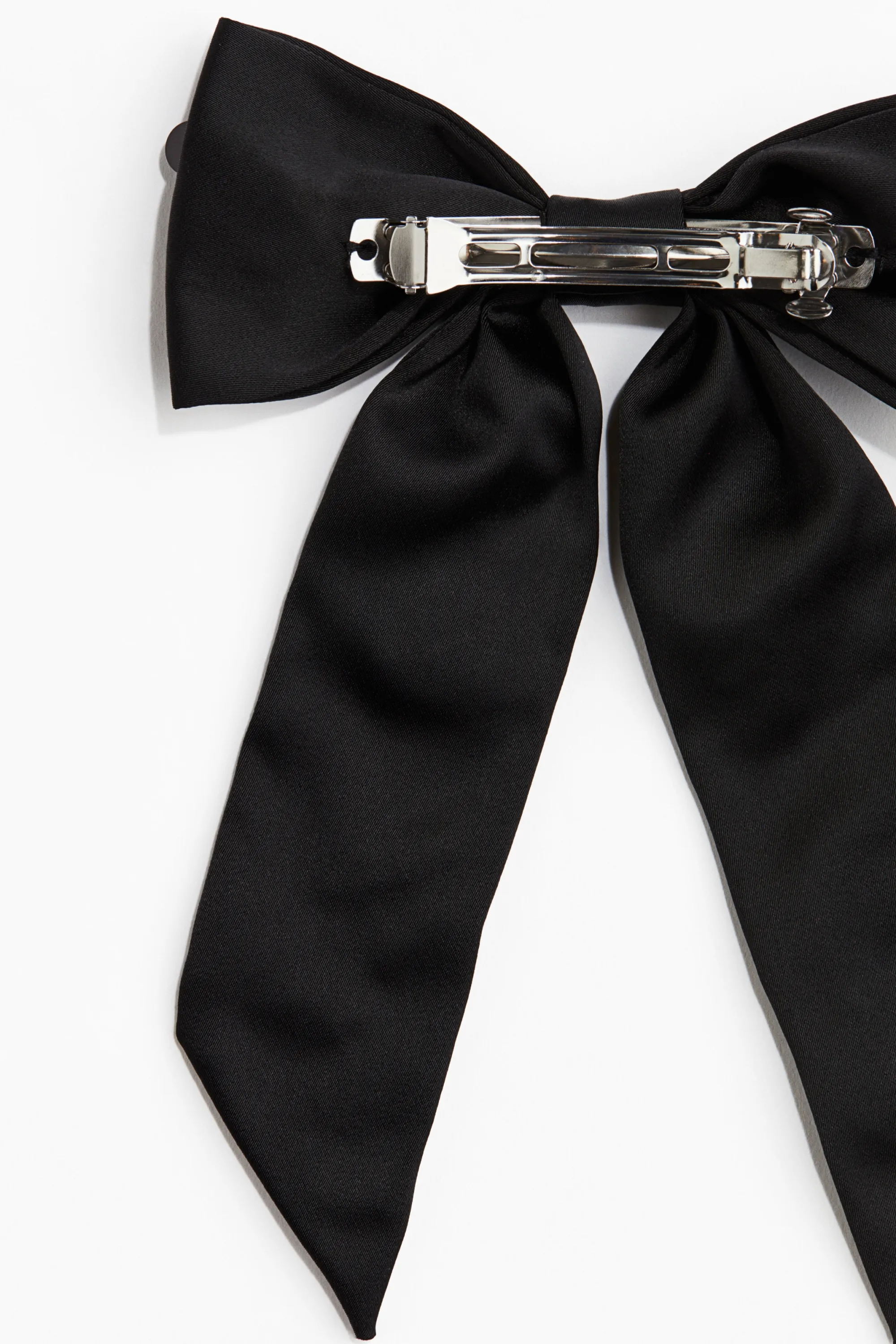 Barrette avec nœud ornementé - Noir