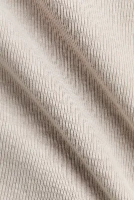 MAMA T-shirt en jersey côtelé - Beige ancien clair — photo 4