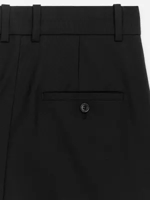 Pantalon tailleur large - Noir — photo 4