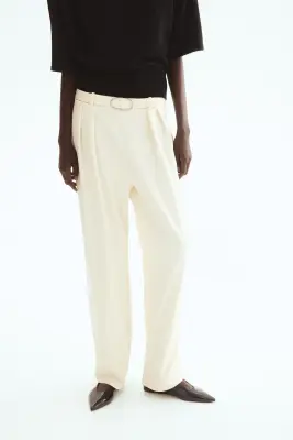 Pantalon en jersey romanite - Crème — photo 2