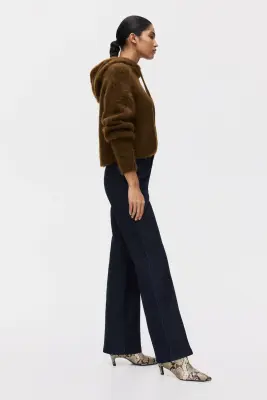Flared High Jeans - Bleu denim foncé — photo 3