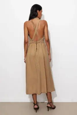 Robe à bretelles en lyocell — photo 4