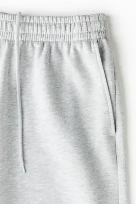 Short Regular Fit en molleton - Gris clair chiné — photo 4