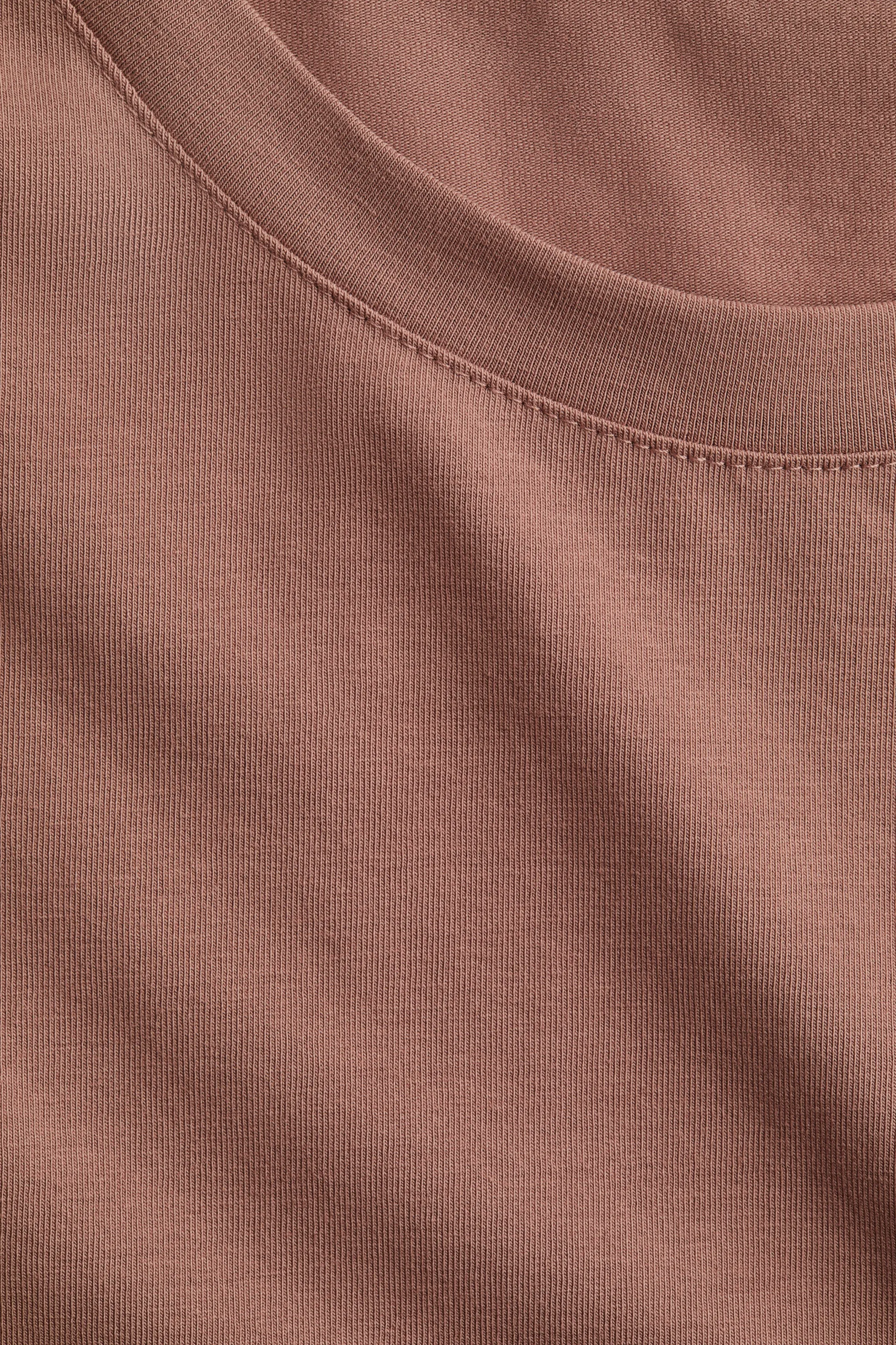 T-shirt à manches papillon - Marron ancien