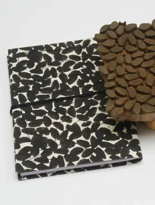 Carnet Indira - Motif Glibette Noir – Mamamushi Studio