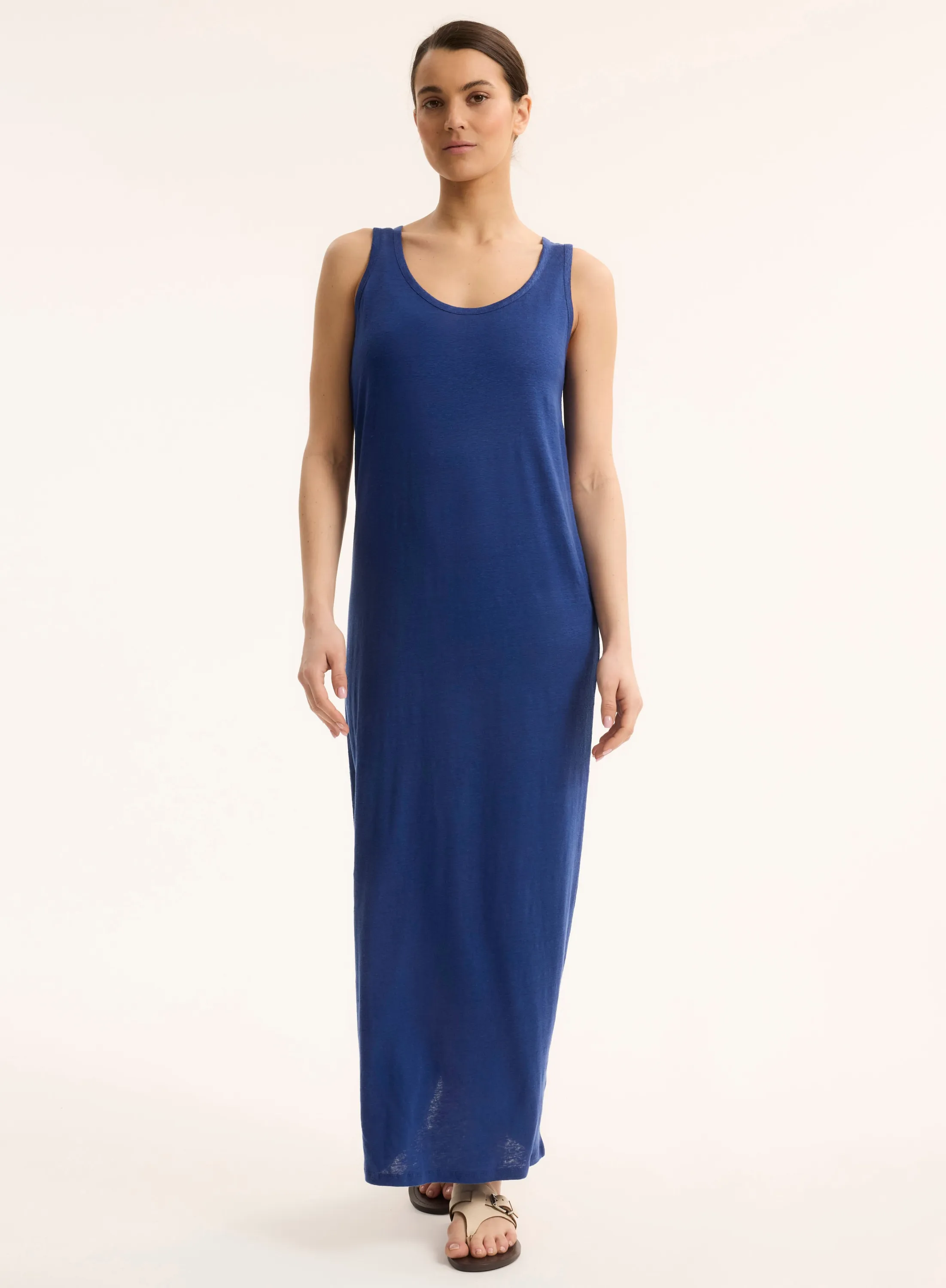 Robe en lin  et élasthanne