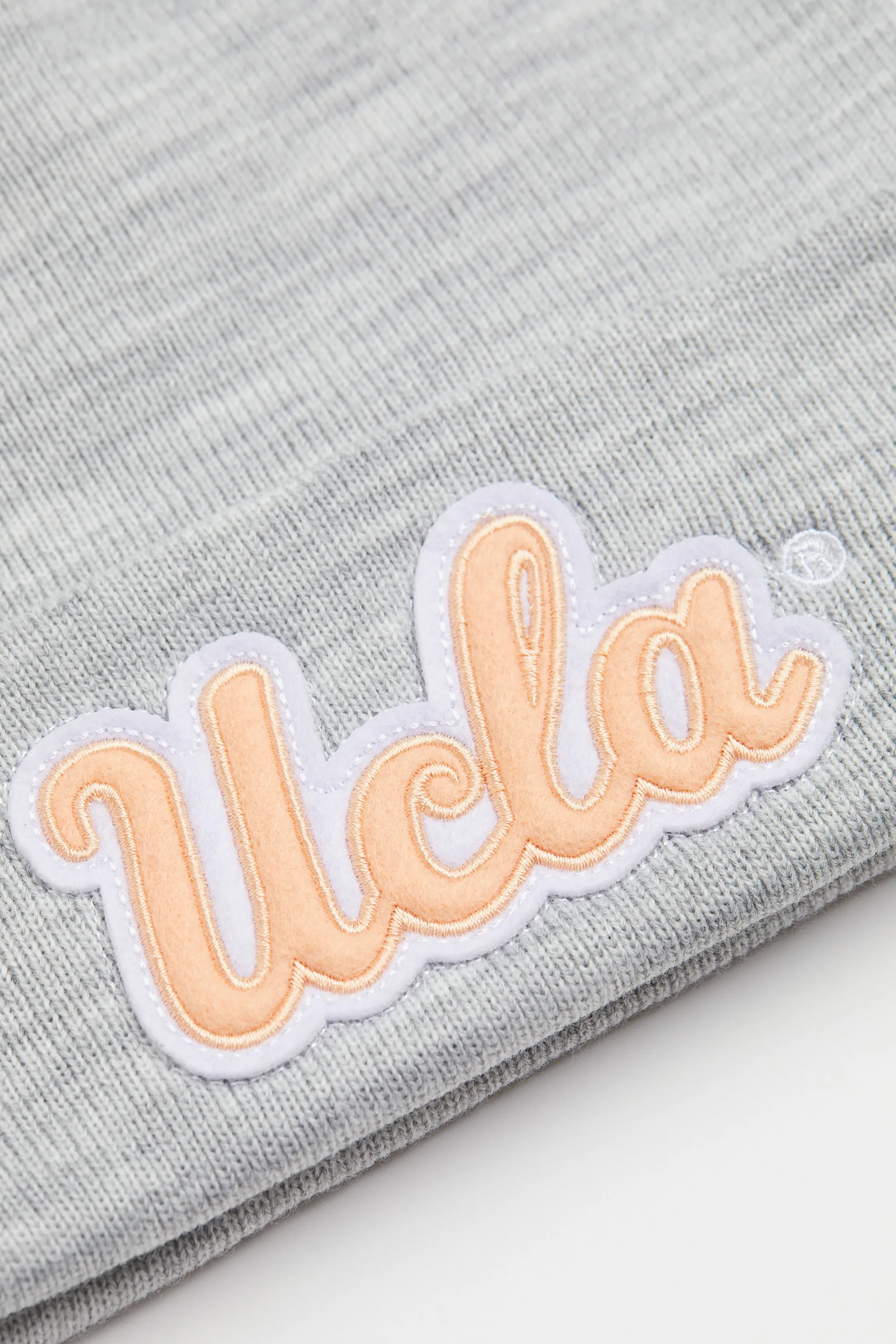 Bonnet en maille côtelée - Gris clair chiné/UCLA