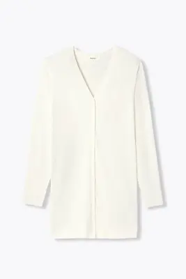 Long cardigan en maille fine — photo 1