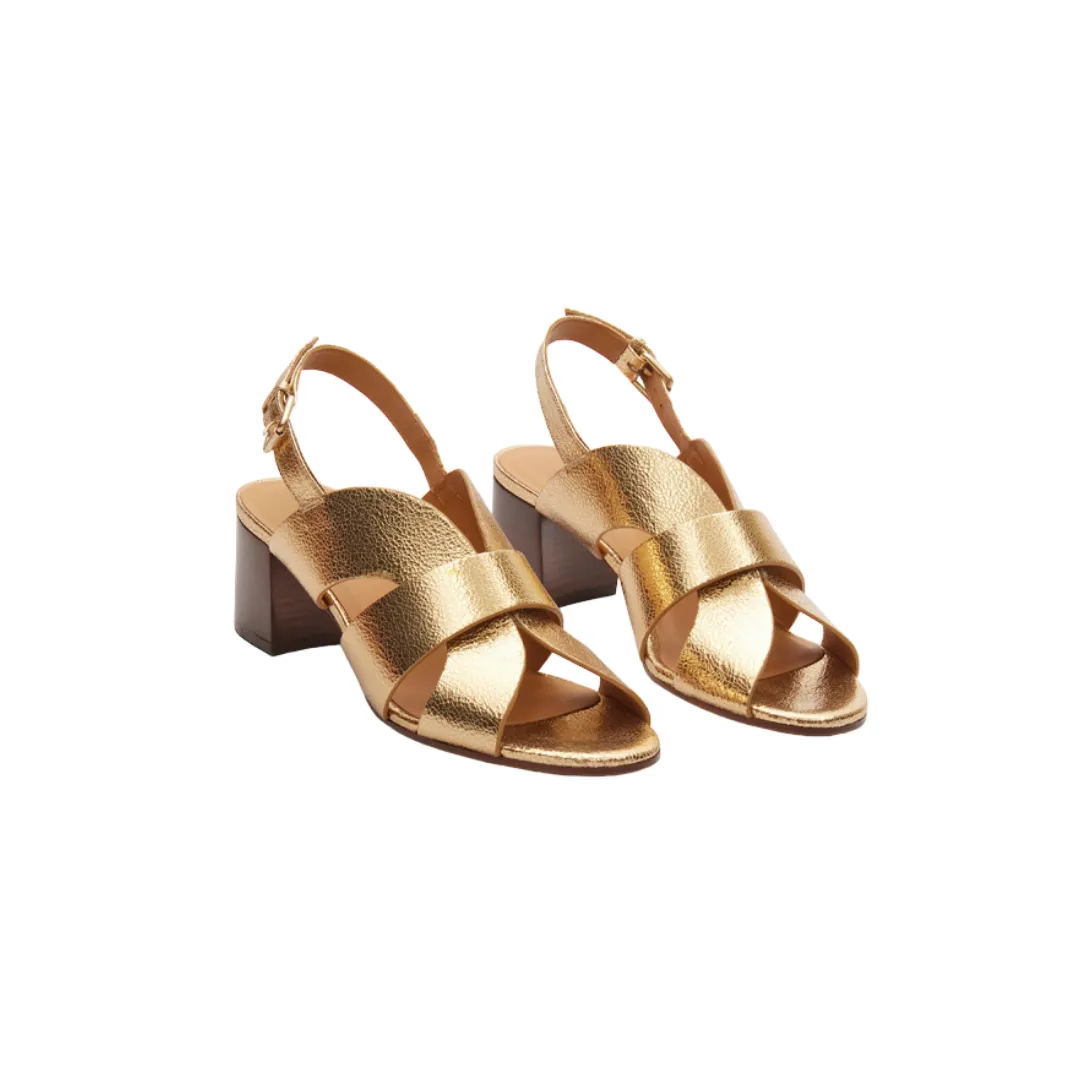 Sandales n°551 doré craquelé - Rivecour
