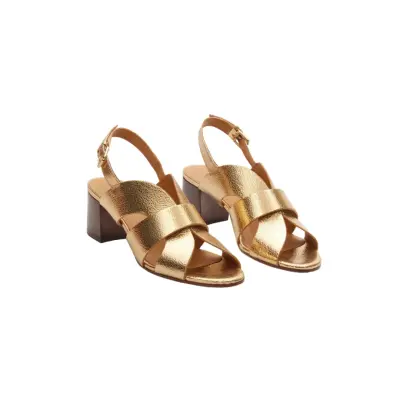 Sandales n°551 doré craquelé - Rivecour