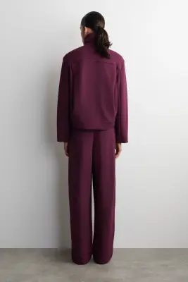 PANTALON DE JOGGING BARREL EN SCUBA - LIE-DE-VIN — photo 3