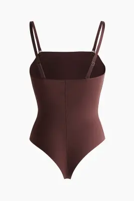 Body string Light shape en microfibre - Bordeaux — photo 1