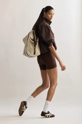 Short cycliste avec poche SoftMove™ - Marron chaud — photo 4