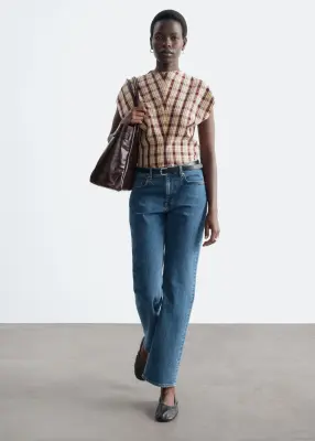Jean slim court - Bleu moyen — photo 2