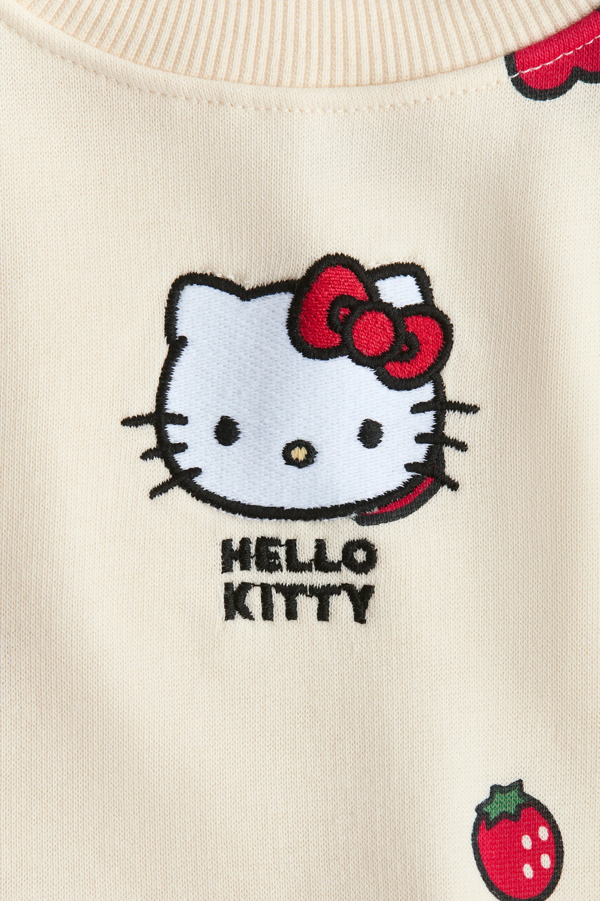 Robe en molleton imprimé - Crème/Hello Kitty