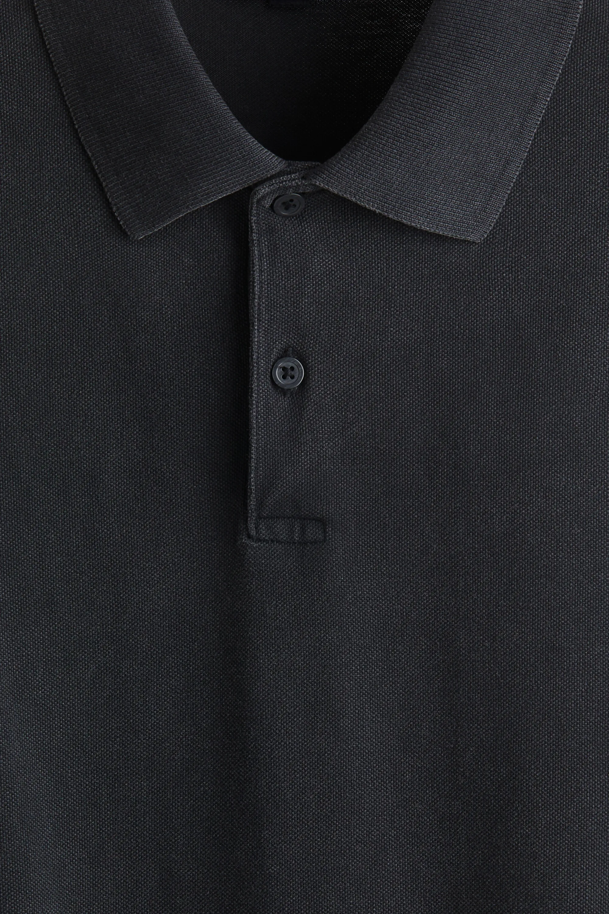 Polo Regular Fit - Noir délavé