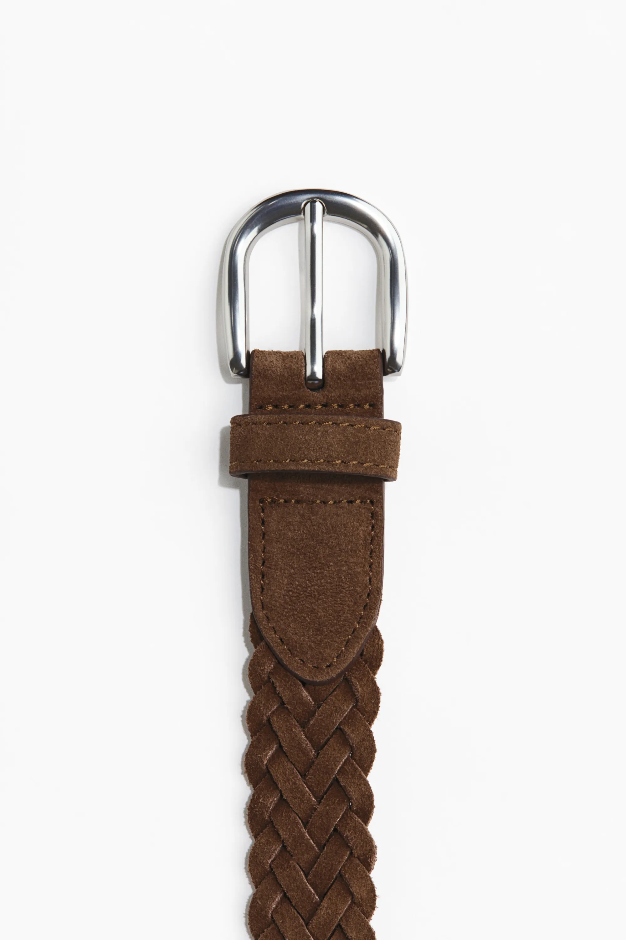 Ceinture tressée - Marron foncé