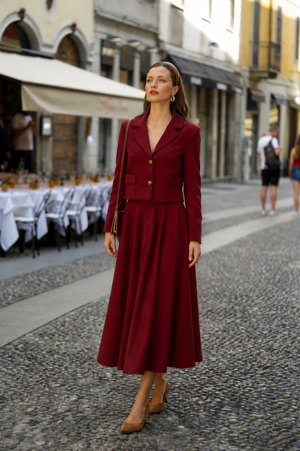 Madeline Skirt - Bordeaux