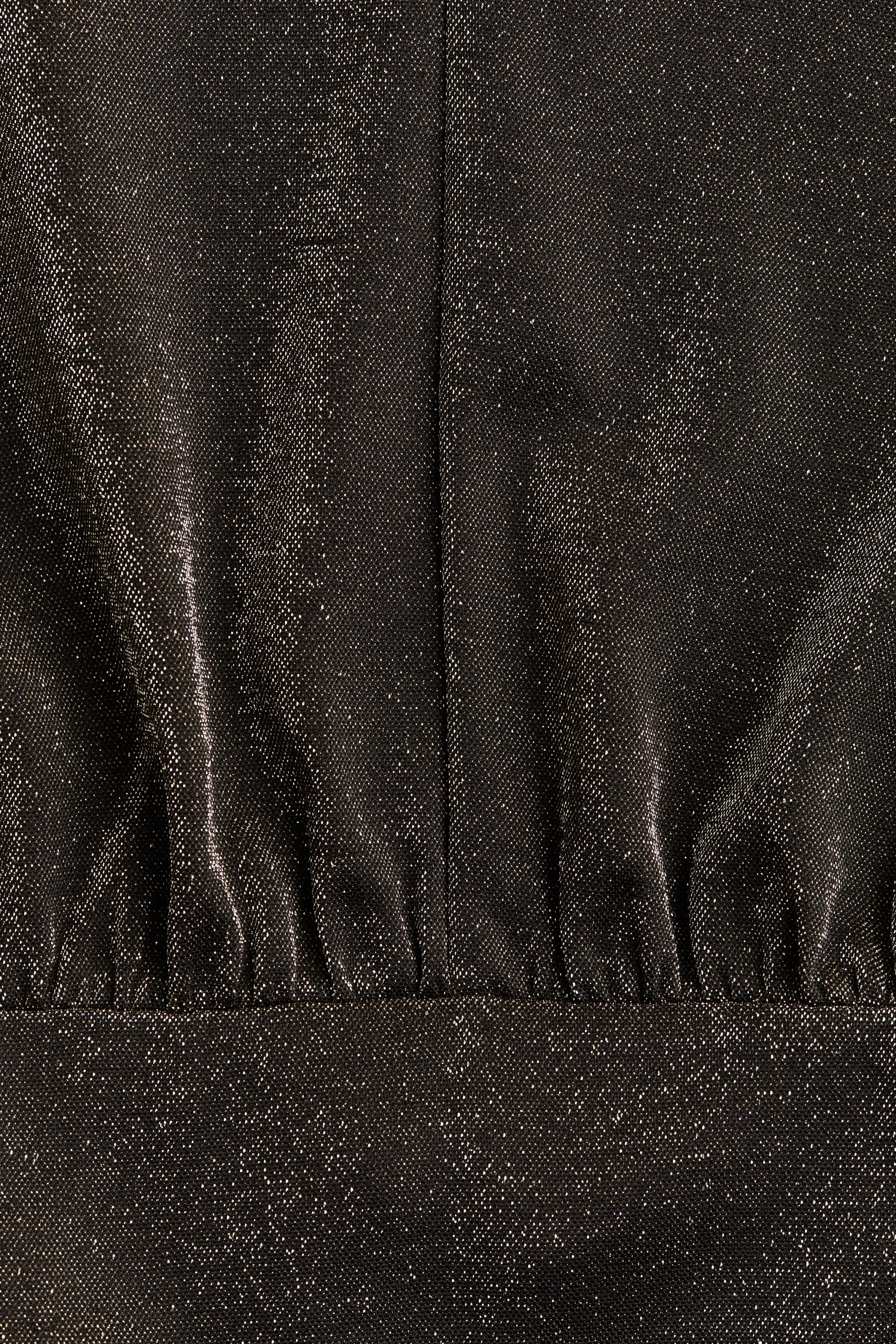 Robe en jersey scintillant - Marron foncé