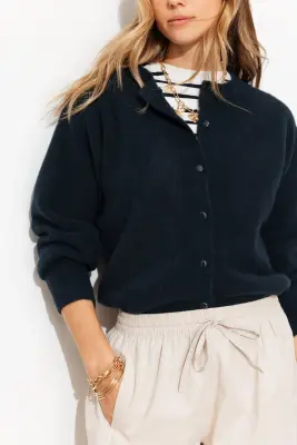 Cardigan enrichi en laine — photo 5