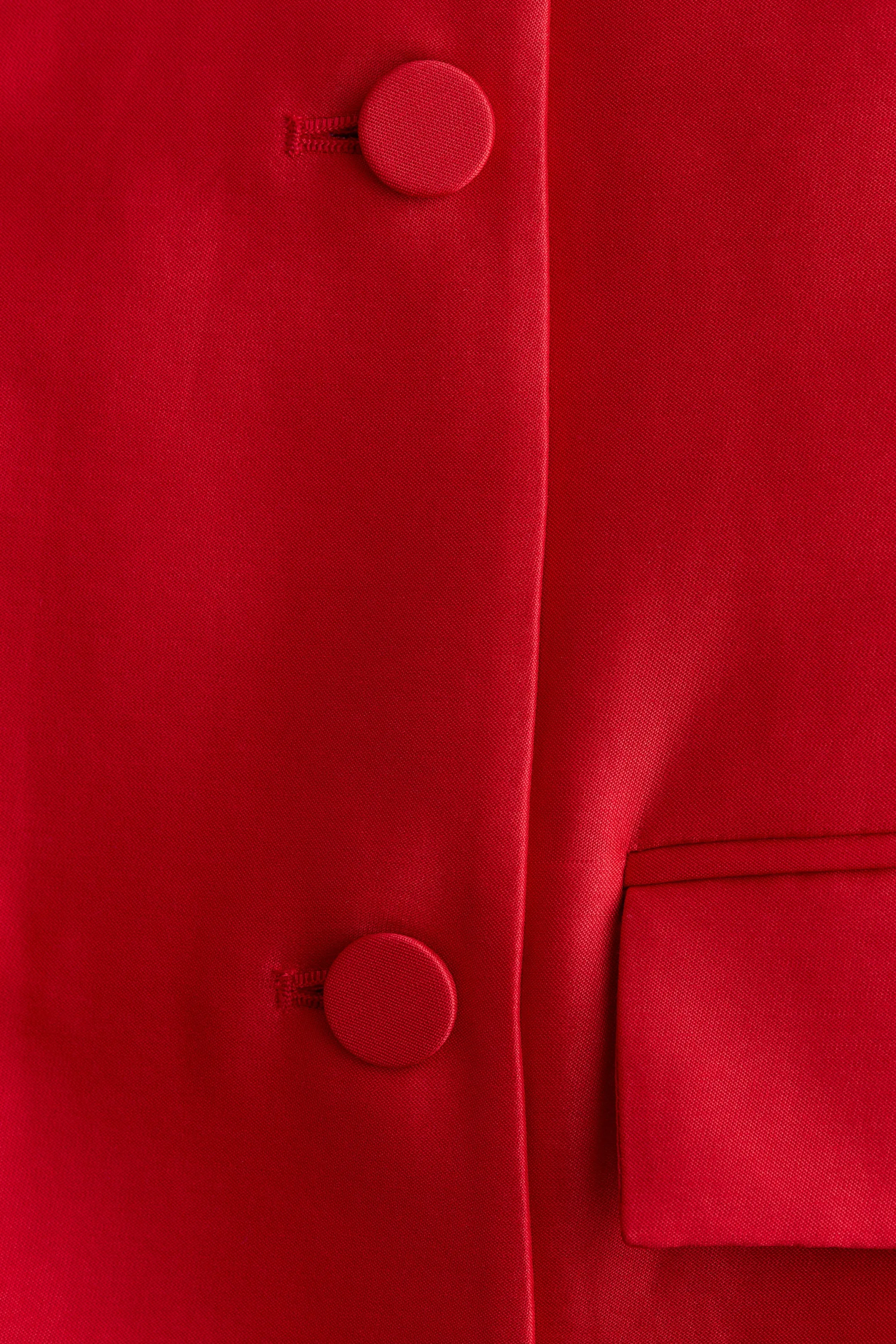 Robe blazer à fermeture croisée - Rouge