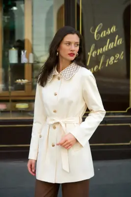 Charlie Short Trenchcoat - Cream — photo 2