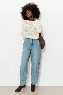 Jean taille haute Femme — photo 5