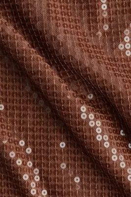 Jupe à sequins - Marron — photo 3