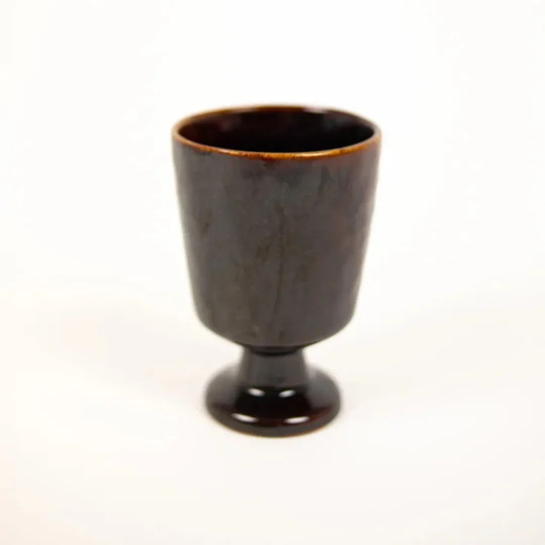 Verre à Pied Marron Glacé