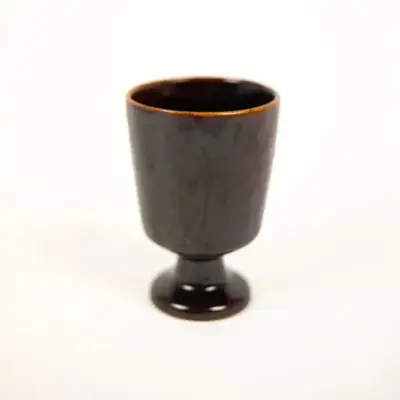 Verre à Pied Marron Glacé — photo 1