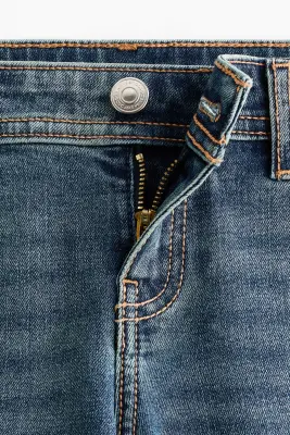 Skinny Ultra Low Waist Ankle Jeans - Bleu denim foncé — photo 4