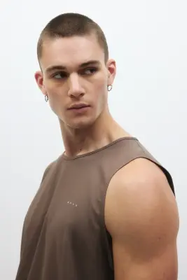 Débardeur de sport Regular Fit DryMove™ - Marron — photo 4