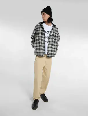 Veste/Chemise à capuche Dickies en flanelle Laughlin – noir — photo 2