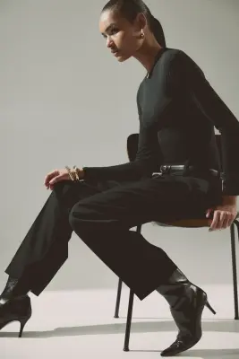 Pantalon chic - Noir — photo 2