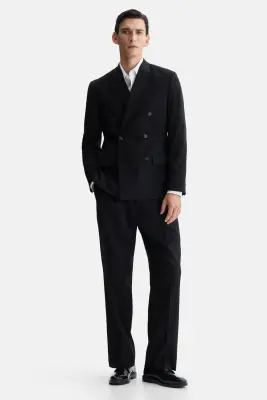 Veste Regular Fit à fermeture croisée - Noir — photo 2