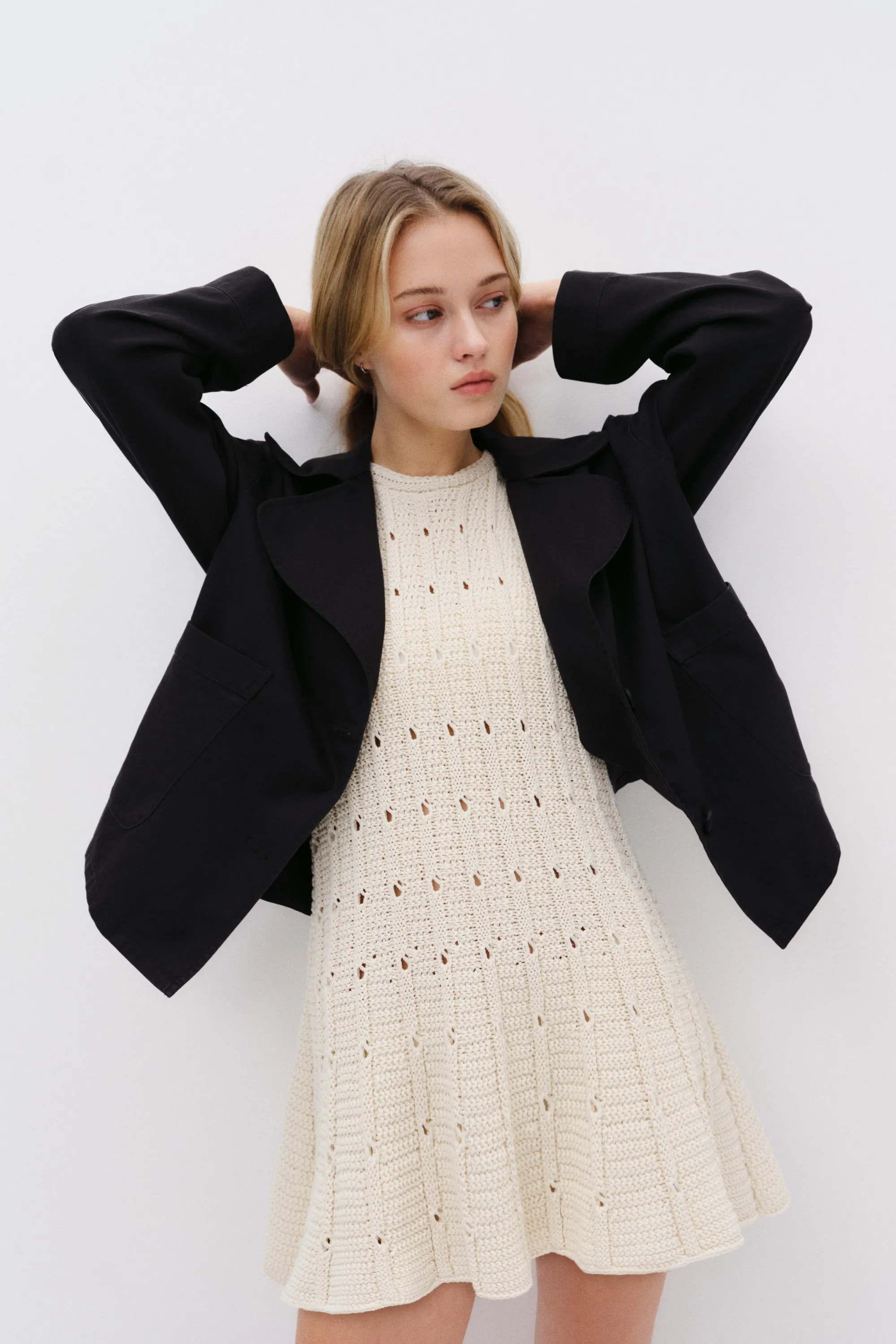Veste en twill - Gris charbon
