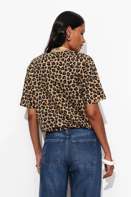 T-shirt léopard Femme — photo 4
