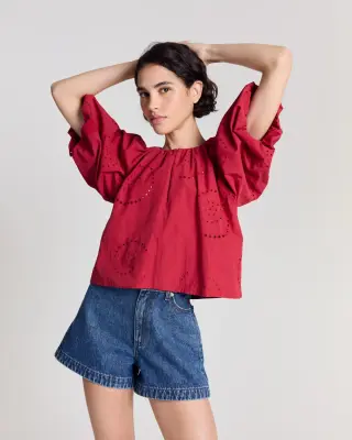 Blouse Mona rouge — photo 3