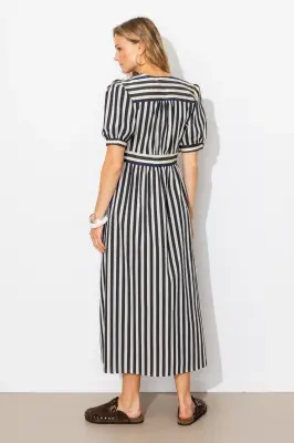 Robe longue rayée Femme — photo 4