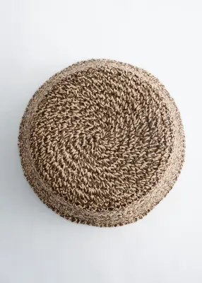 Chapeau en paille tressée - Marron Clair — photo 2