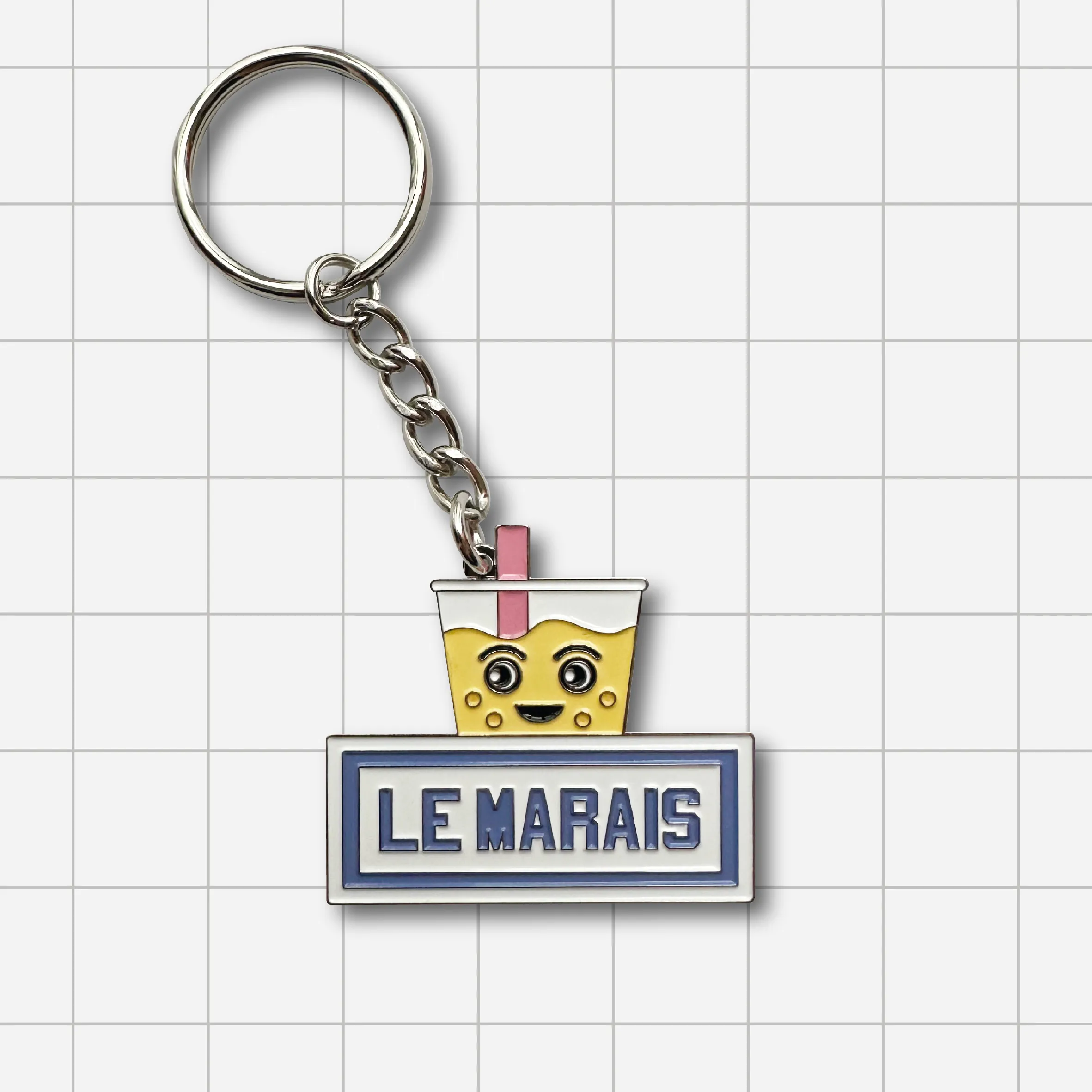 PORTE CLÉS ÉMAILLÉ - LE MARAIS